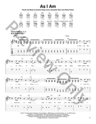 As I Am Guitar and Fretted sheet music cover